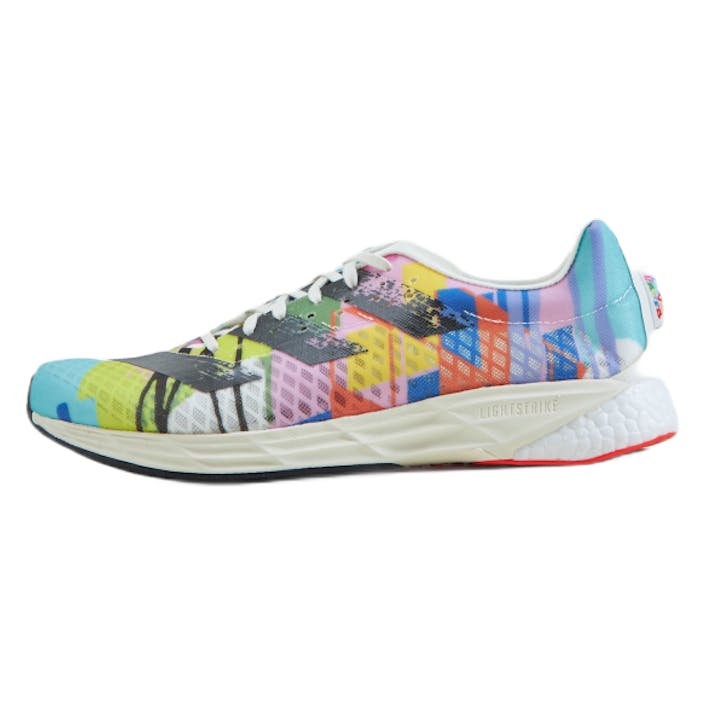 Adizero Pro Off White / Core Black / Light Purple, Male, Buty, Buty do biegania, Bieganie, Wielokolorowy, EU 40
