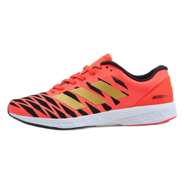 Adizero RC 3 Shoes Solar Red / Gold Metallic / Core Black, Male, Shoes, Running shoes, sport shoes, Running, Red, EU 41 1/3