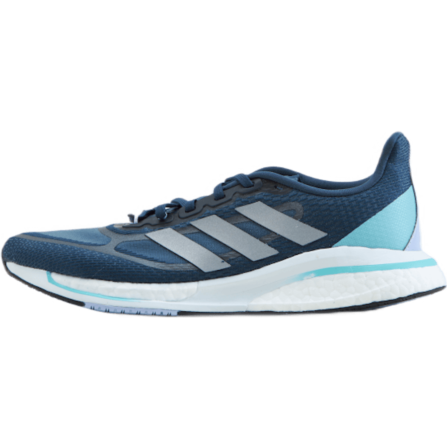 Supernova+ Shoes Crew Navy / Silver Metallic / Pulse Aqua