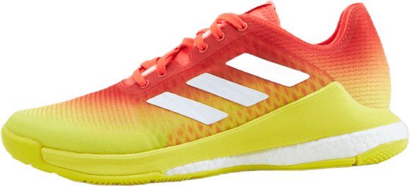 CrazyFlight Volleyball Shoes Solar Red / Cloud White / Acid Yellow, Female, Sko, Treningssko, sportssko, Gul, EU 40