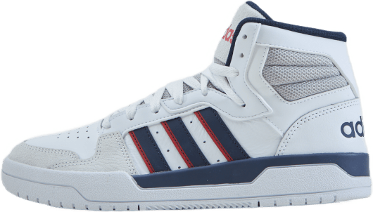 Entrap Mid Cloud White / Collegiate Navy / Vivid Red, Male, Schoenen, Training schoenen, Basketbal, Wit, EU 42 2/3
