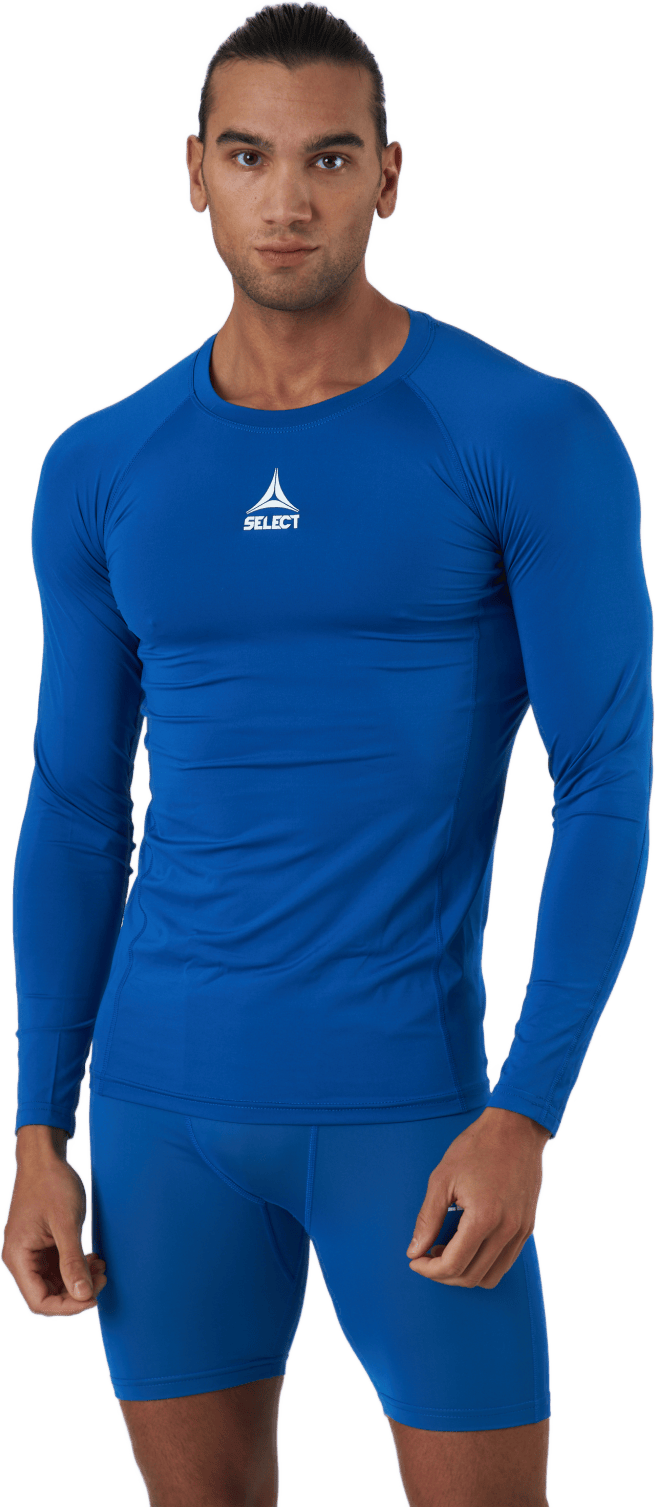 Shirts L/s Baselayer Blue, Male, Abbigliamento, Camicie, Calcio, Blu, M