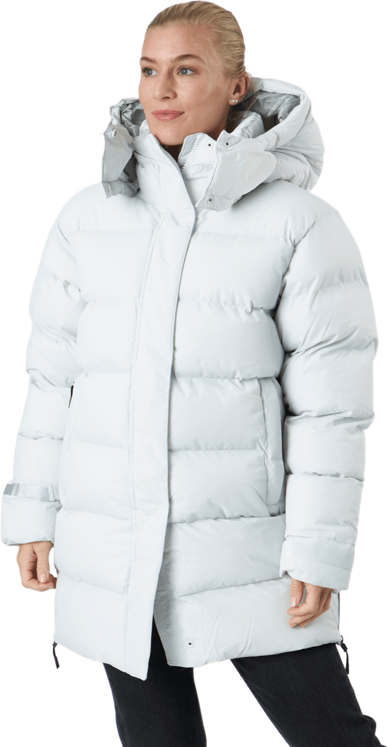 W Aspire Puffy Parka 823 Nimbus Cloud, Female, Klær, jakker, Hvit, M