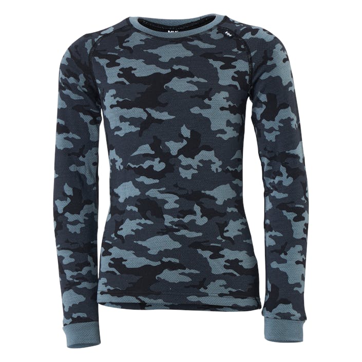 K Hh Graphic Lifa Merino Set 591 Trooper, Unisex, Apparels, base layers, Blue, 92