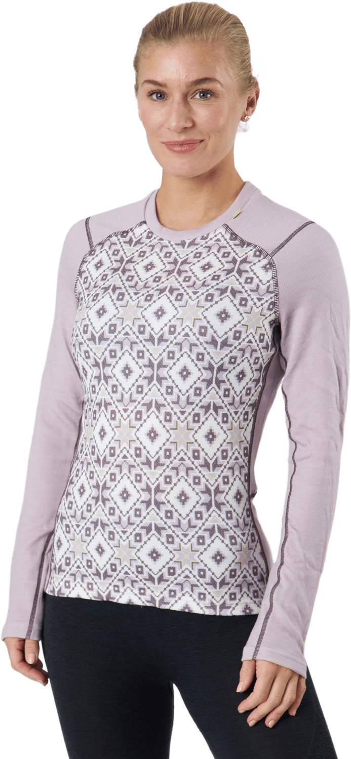 W Lifa Merino Midweight Graphi Dusty Syrin, Female, Apparels, base layers, Purple, L