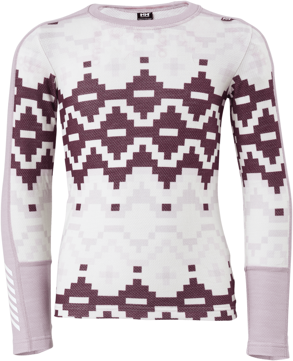 Jr Hh Graphic Lifa Merino Set Dusty Syrin, Unisex, Apparels, base layers, White, 152