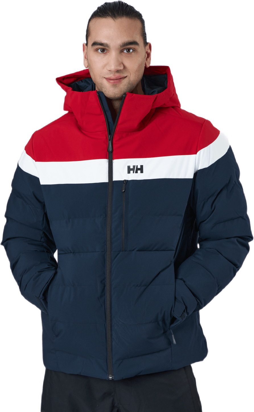 Bossanova Puffy Jacket Navy Red White, Male, Apparels, jackets, Blue, XL