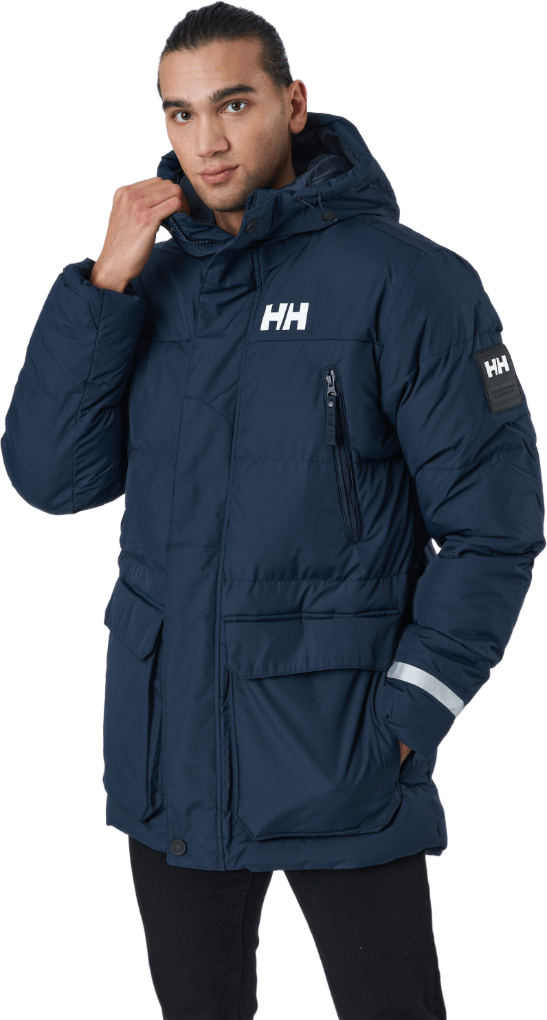 Reine Puffy Jacket Navy, Male, Odzież, kurtki, Niebieski, L