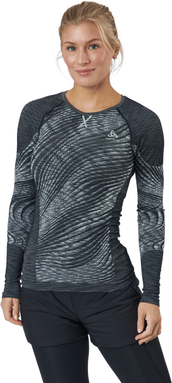 Top Crew Long Sleeve Eco, Female, Apparels, base layers, Cross-country skiing, Black, M