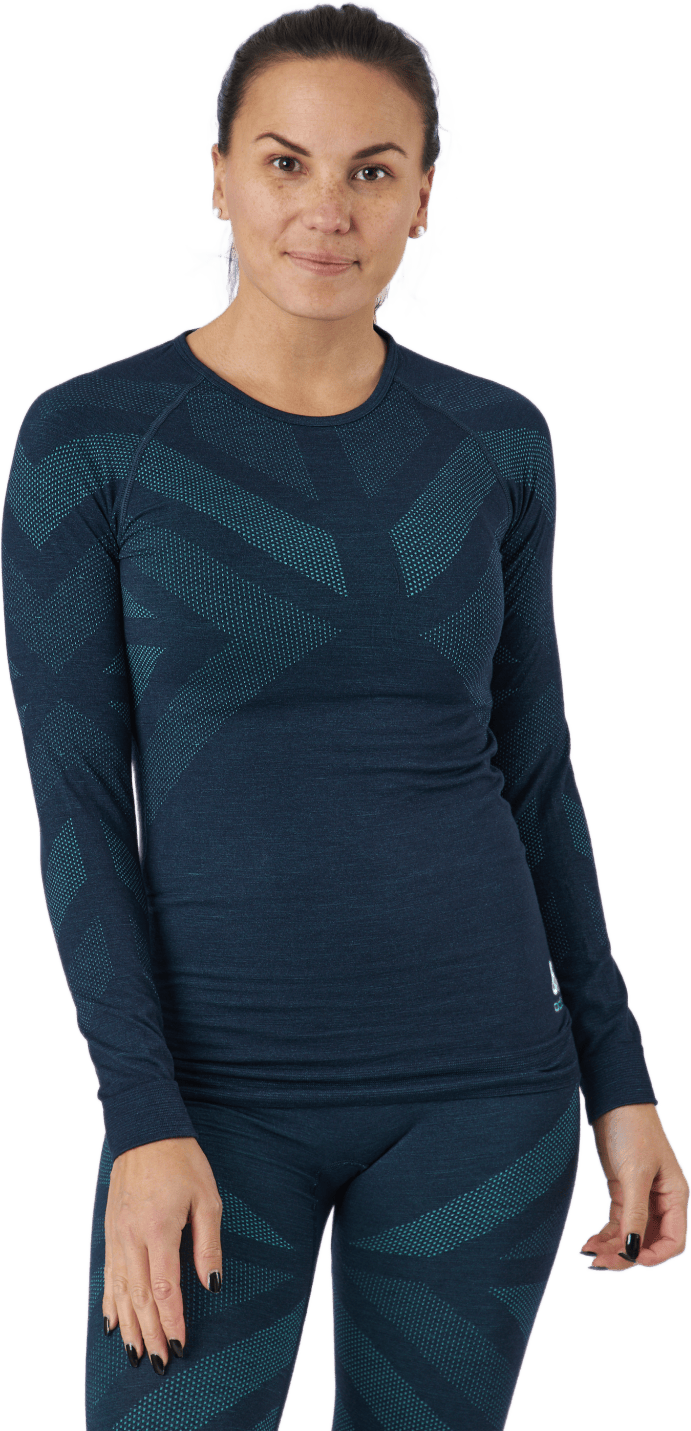 Kinship Warm Long Sleeve, Female, Apparels, base layers, Cross-country skiing, Blue, XL