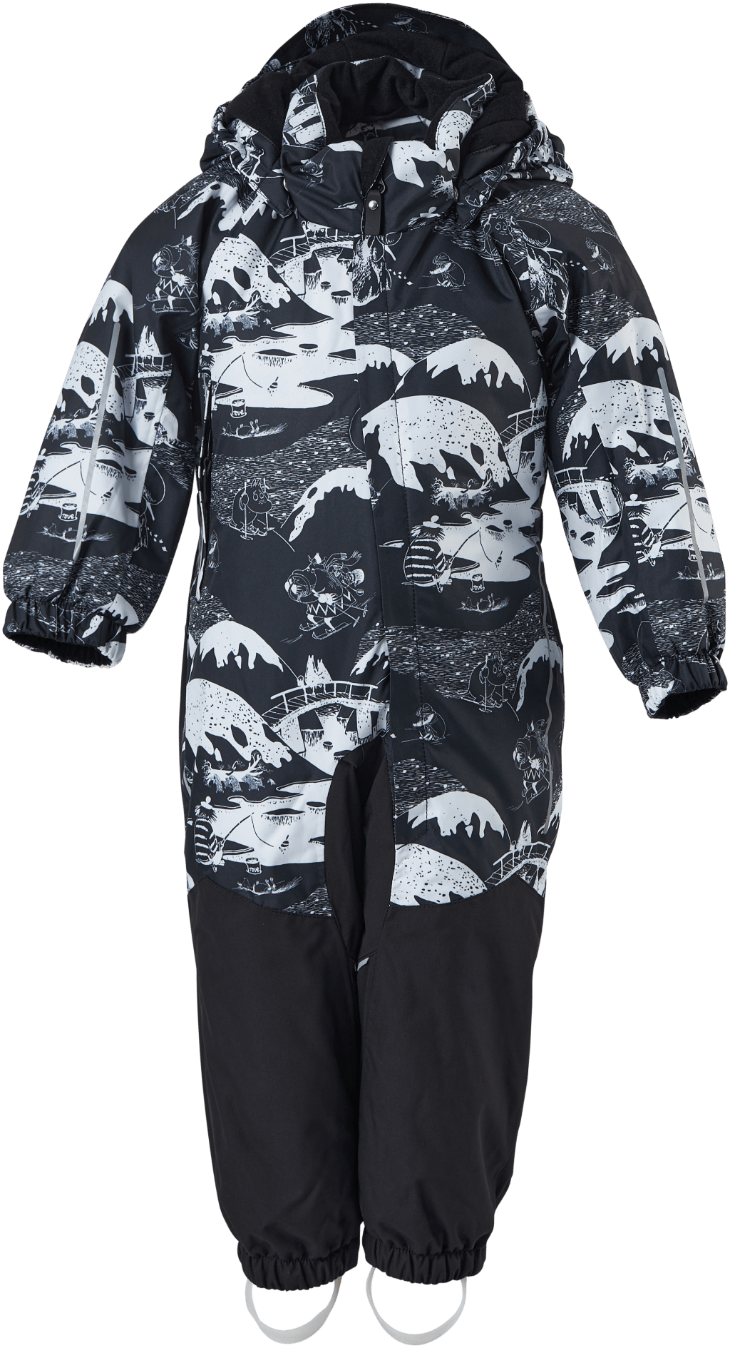 Overall Moomin Lyster Black, Unisex, Odevy, Tracksuits a kombinézy, Čierna, 74