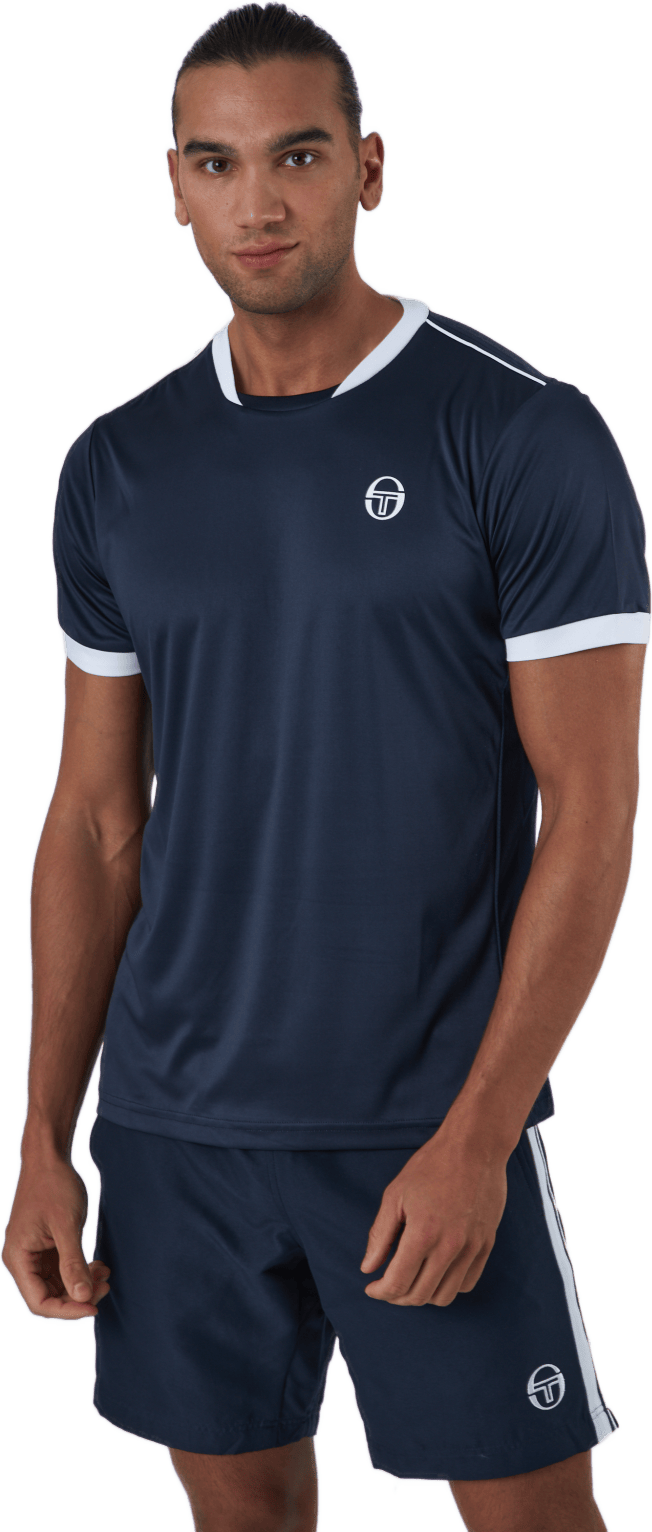 Club Tech T-shirt Navy/white
