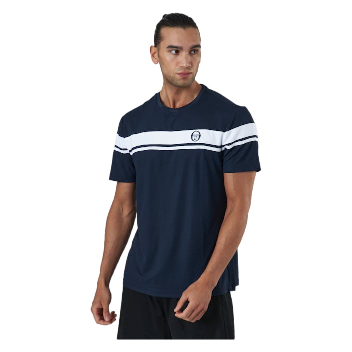 Young Line Pro T-shirt Navy/white, Male, Kleding, T-shirt, Squash, Blauw, M