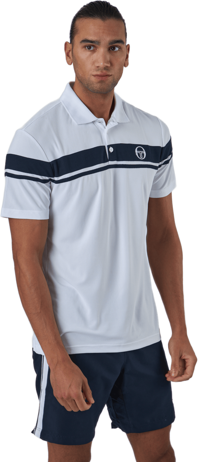 Young Line Pro Polo White/navy