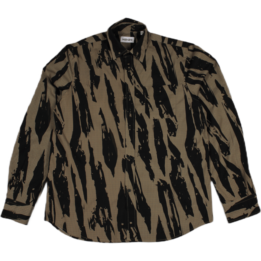 Printed Casual Shirt Bronze