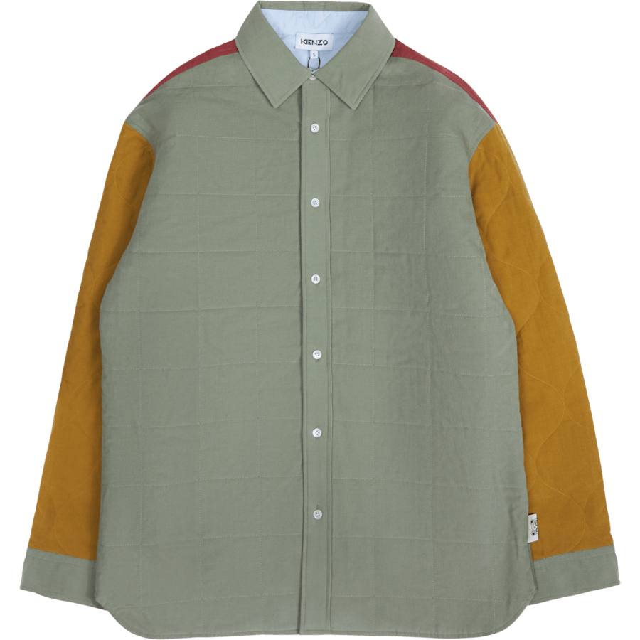 Reversible Quilted Shirt Lime Tea