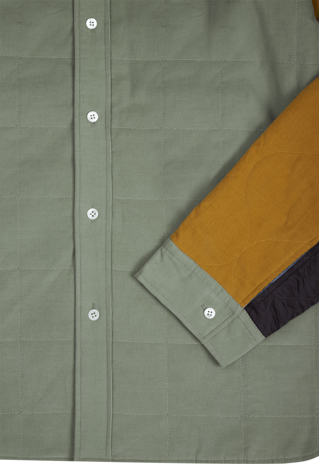 Reversible Quilted Shirt Lime Tea - Bild 4