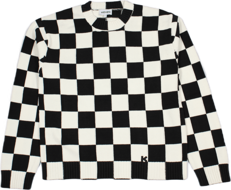 Checks Jumper White, Male, Apparels, Tops, Multi color, S
