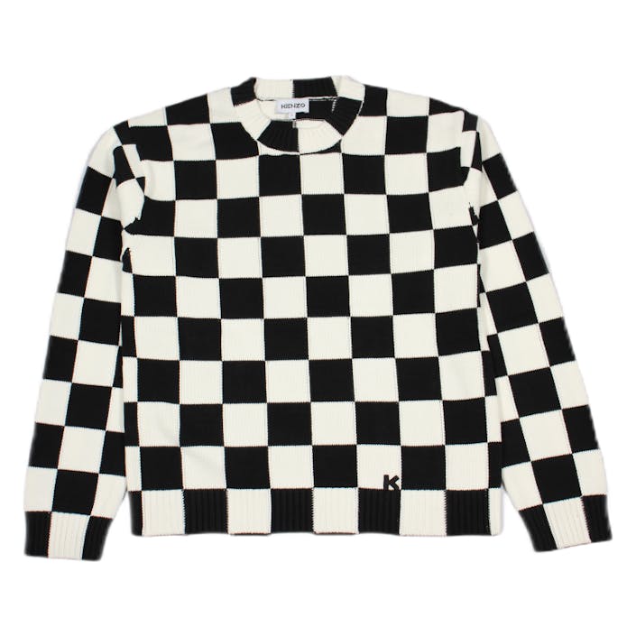 Checks Jumper White, Male, Apparels, Tops, Multi color, L