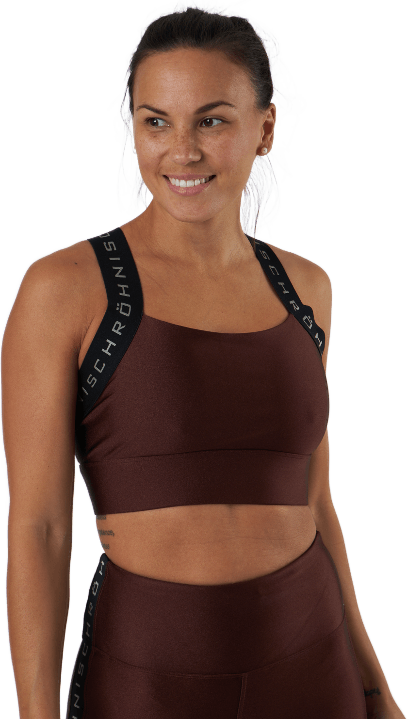 Shiny Kay Sports Bra Bitter Brown, Female, Odevy, Športová podprsenka, Hnedá, S