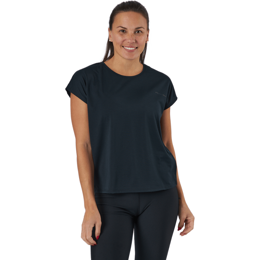 Split Back Tee Black