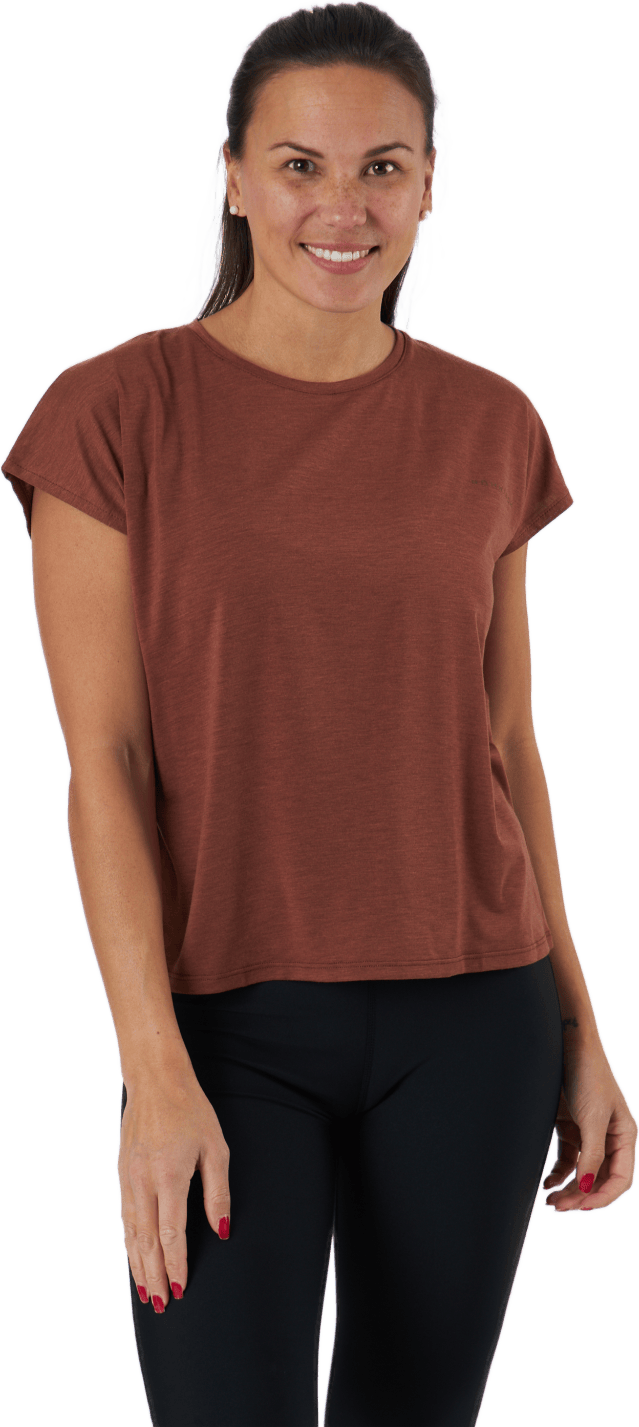 Split Back Tee Copper Brown