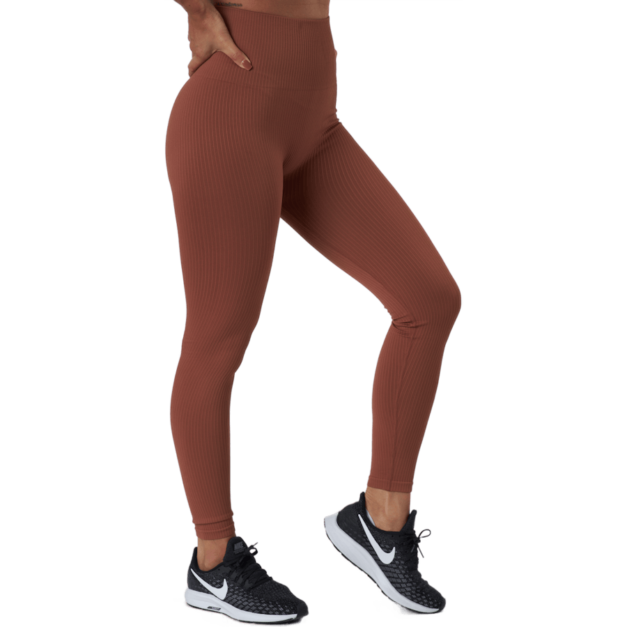Seamless Rib Tights Copper Brown - Bild 2