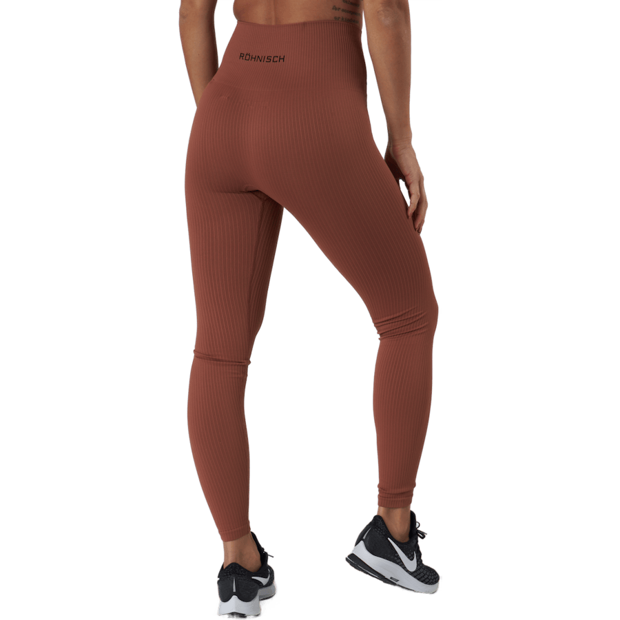 Seamless Rib Tights Copper Brown - Bild 3