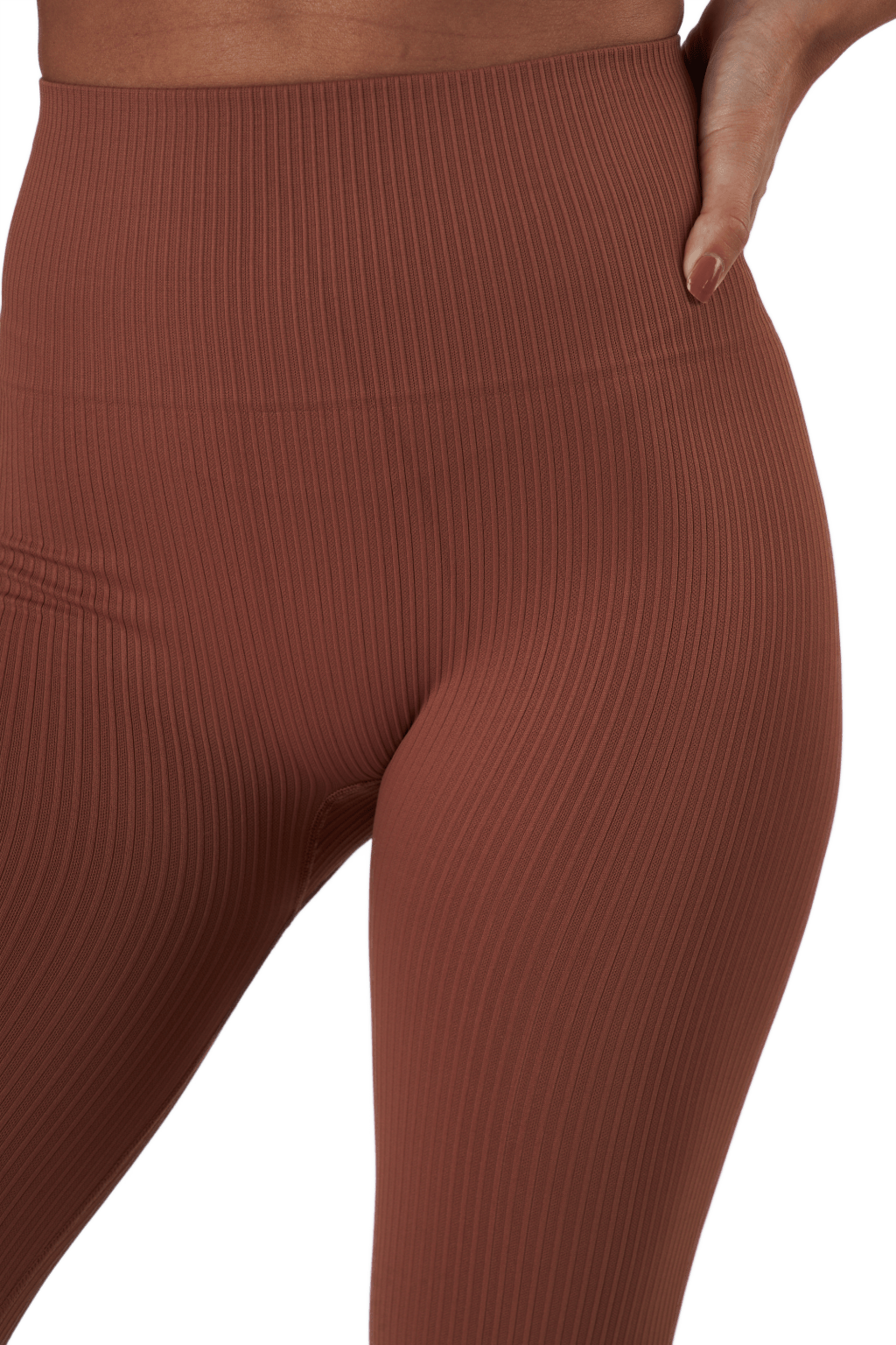 Seamless Rib Tights Copper Brown - Bild 4