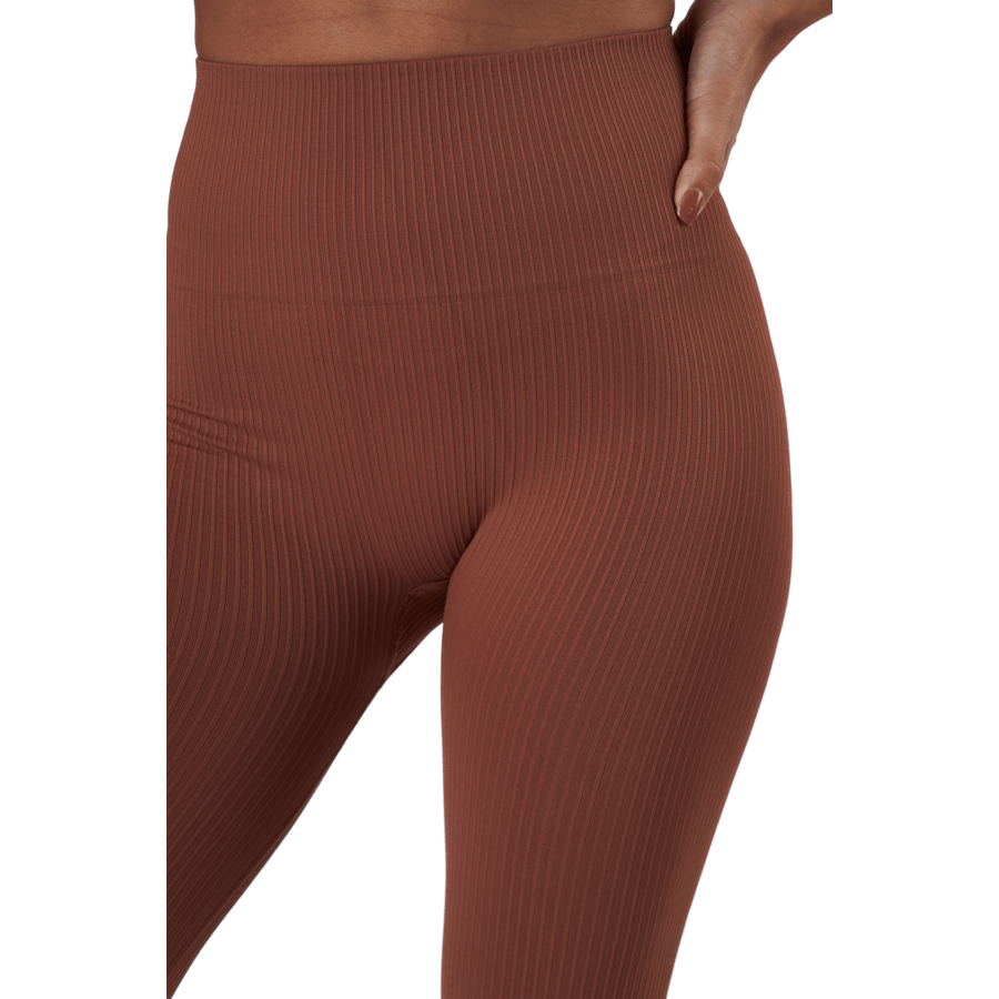 Seamless Rib Tights Copper Brown - Bild 4