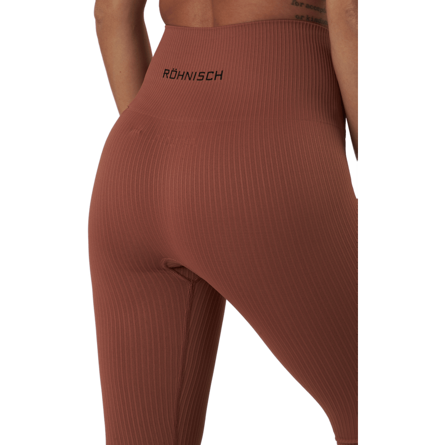 Seamless Rib Tights Copper Brown - Bild 5