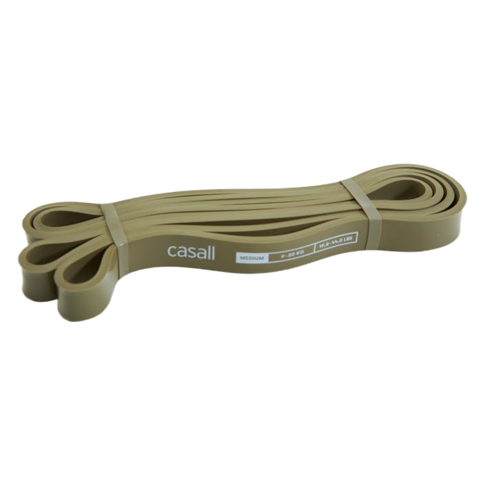 Long Rubber Band Medium Medium Green, Unisex, Equipment, Training equipment, Workout, Beige, ONESIZE