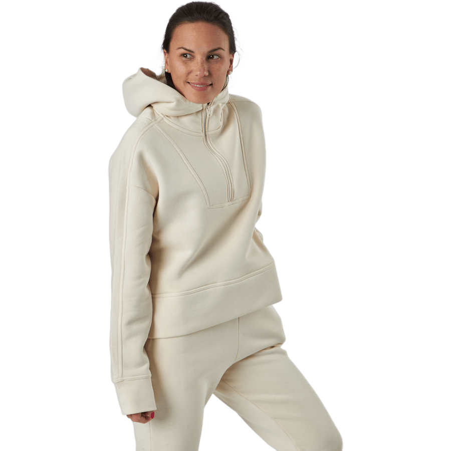 Oversized Zip Hood Light Sand - Bild 2
