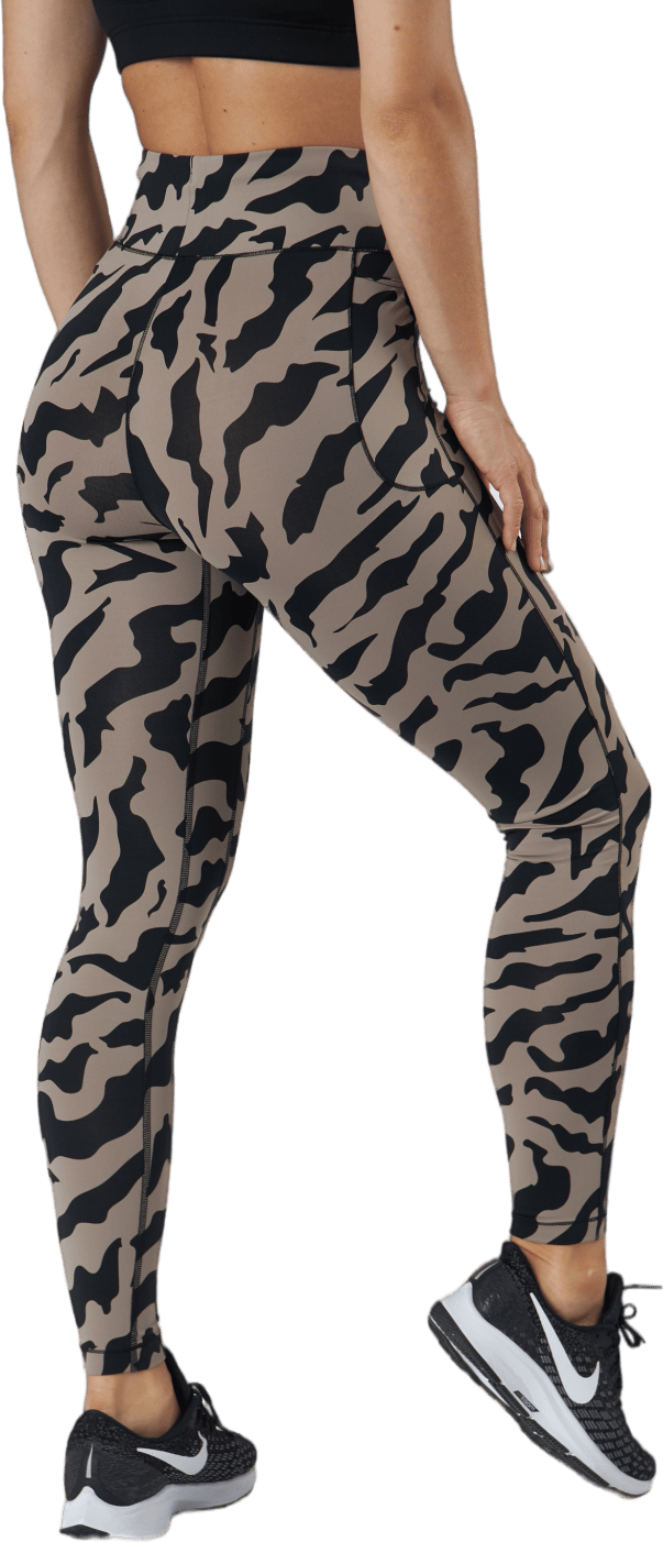 Iconic Printed 7/8 Tights Escape Grey - Bild 3
