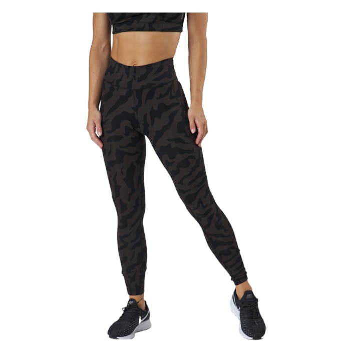 Iconic Printed 7/8 Tights Escape Licorice, Female, Vêtements, Leggings, Entraînement, Multicolore, 36