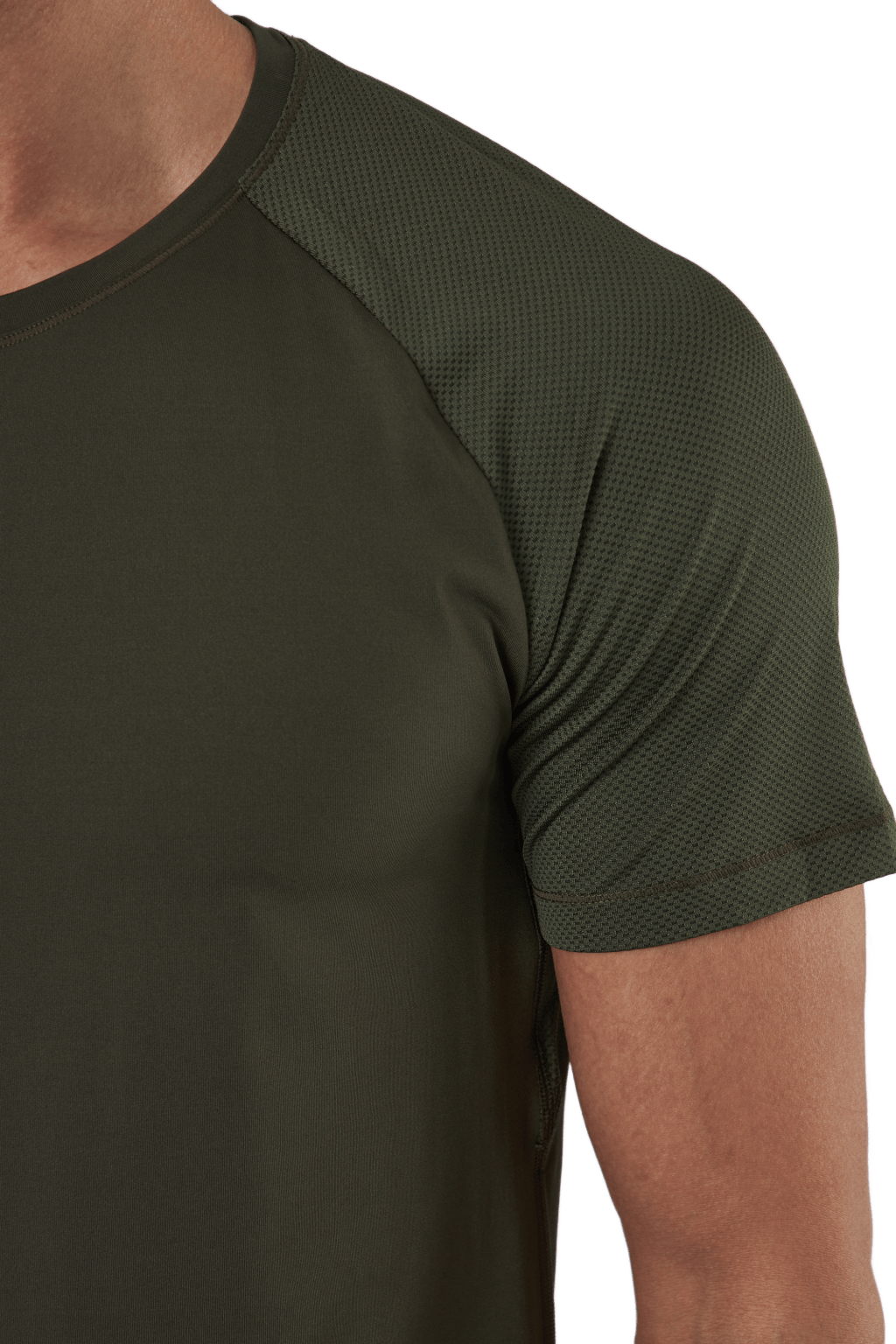 M Structured Tee Forest Green - Bild 4
