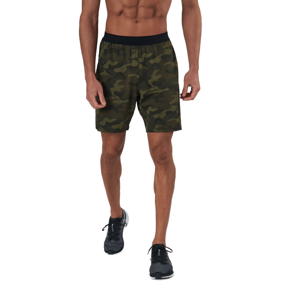 M Printed Elastic Shorts Action Green