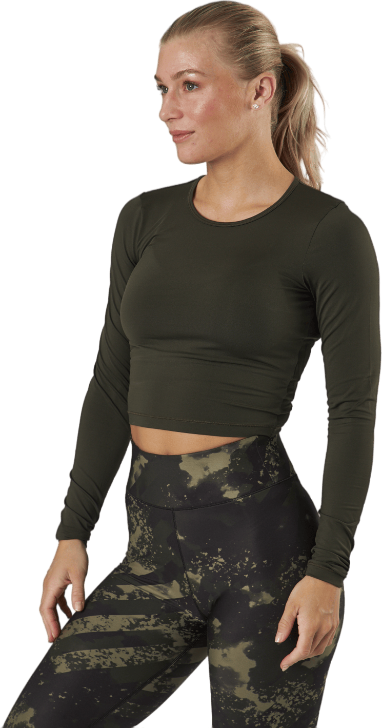 Crop Long Sleeve Forest Green