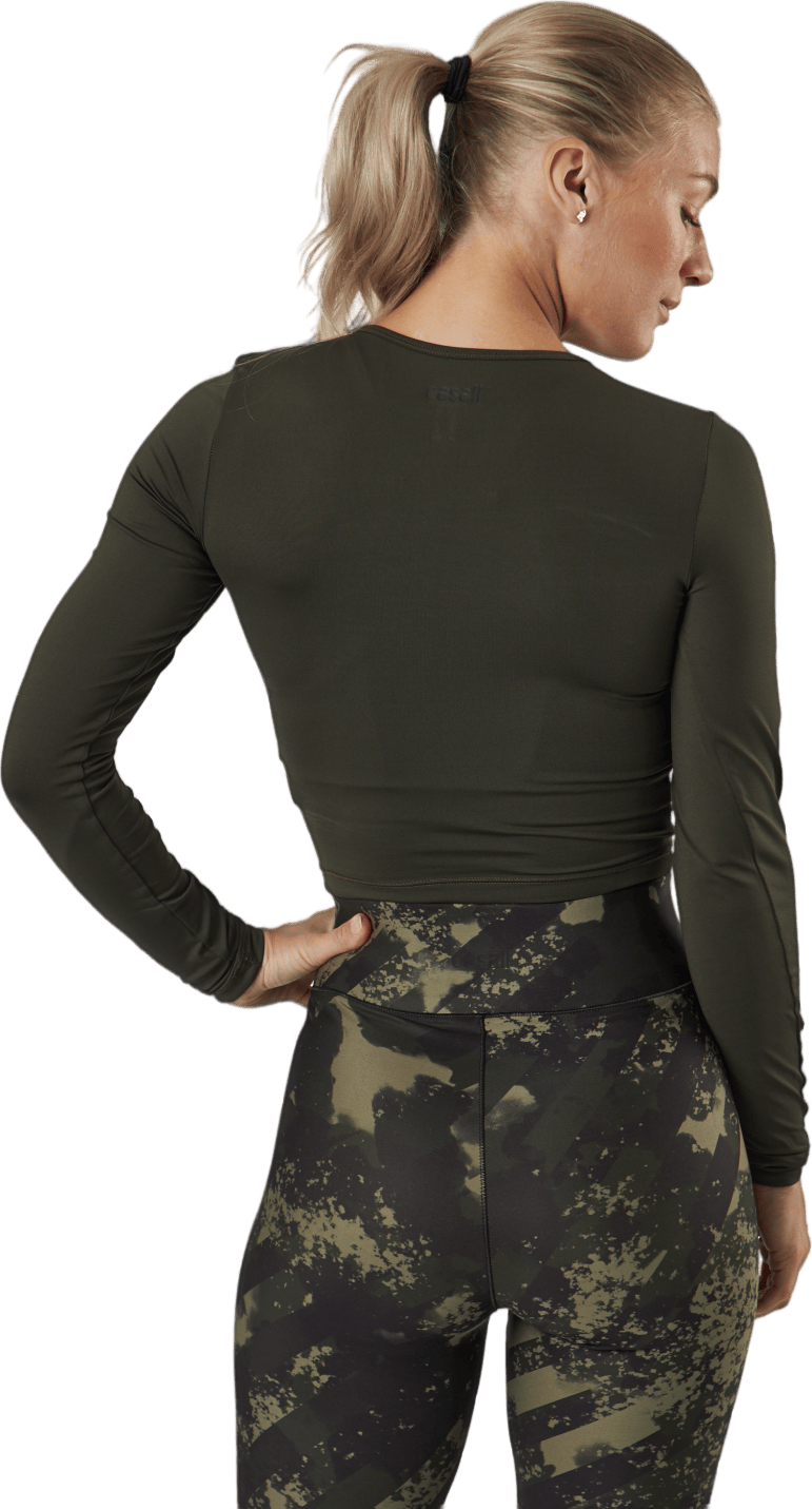 Crop Long Sleeve Forest Green - Bild 3