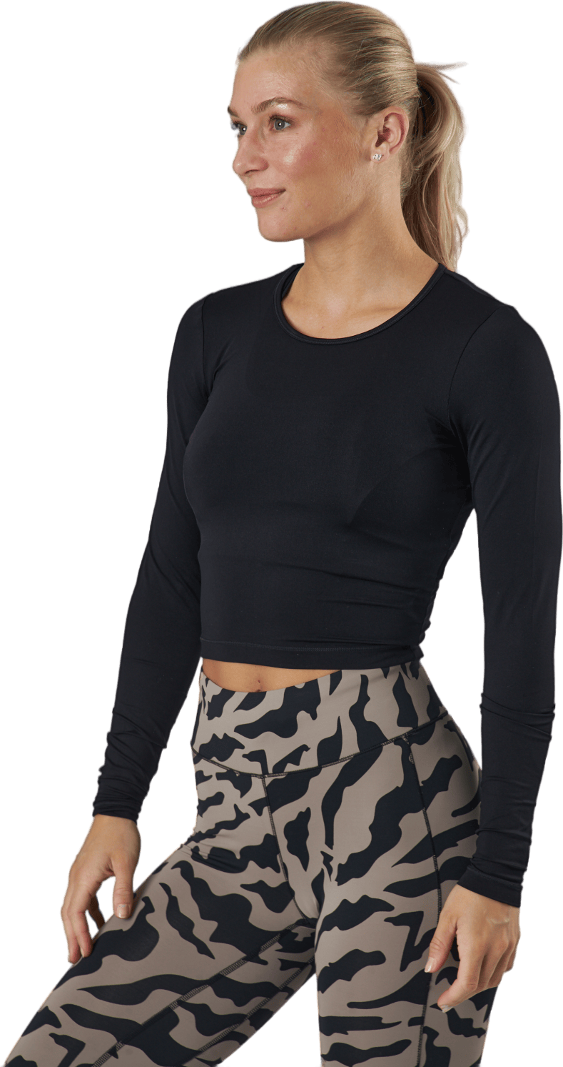 Crop Long Sleeve Black - Bild 2