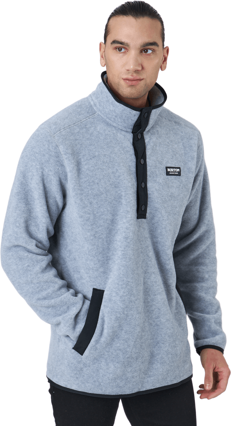Mb Hearth Flc Plvr Gray Heather, Male, Apparels, Shirts, Alpine sports, Blue, XXL