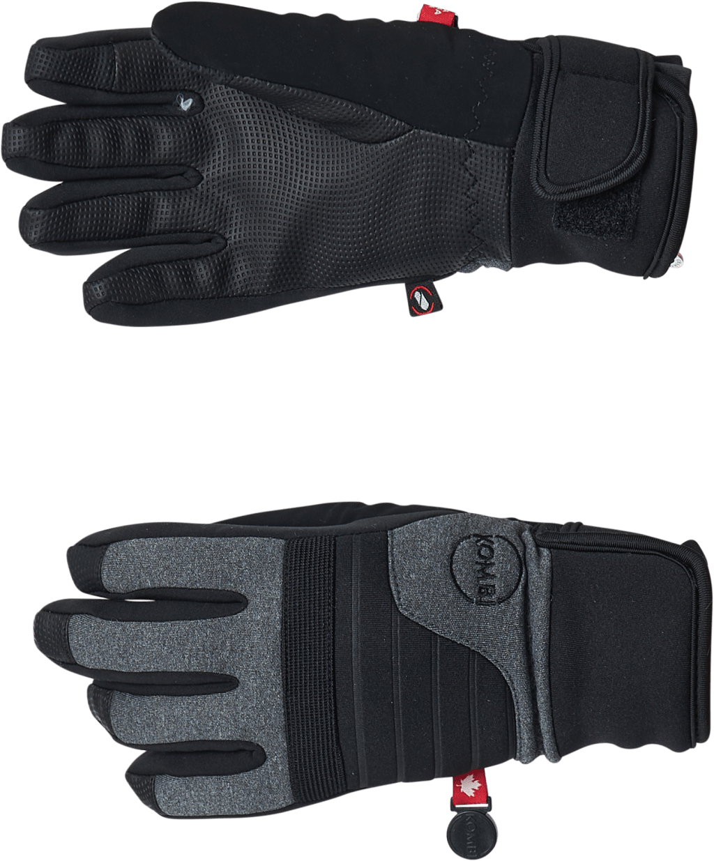 Sleek Jr Glove Heather Grey, Unisex, Apparels, hats & caps, Alpine sports, Black, S