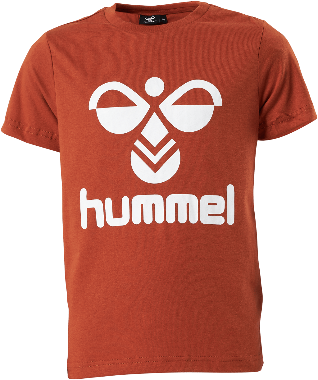 Hmltres T-shirt S/s Bombay Brown, Unisex, Odevy, Tričko, Oranžová, 176