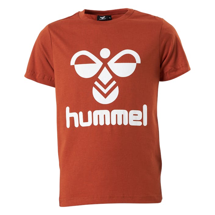 Hmltres T-shirt S/s Bombay Brown, Unisex, Odevy, Tričko, Oranžová, 176