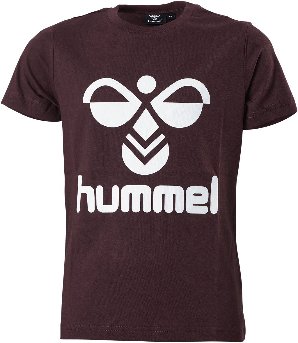 Hmltres T-shirt S/s Fudge, Unisex, Apparels, T-shirt, Brown, 140