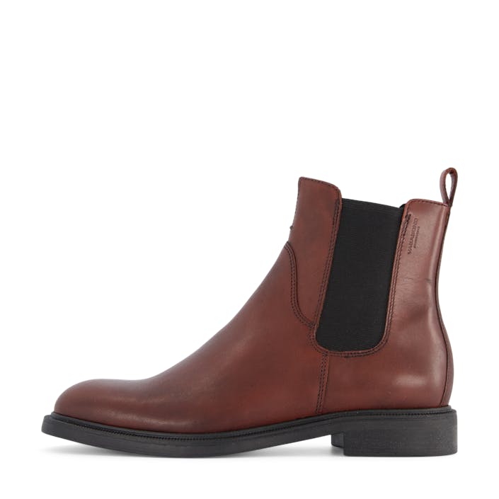 Amina 5003-201-39 Bordo, Female, Topánky, Členkové topánky, chelsea boots, Hnedá, EU 39