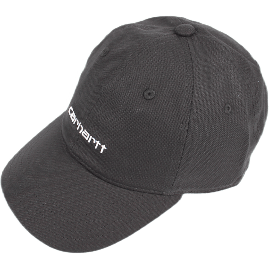 Canvas Script Cap Cotton Canva Black / White