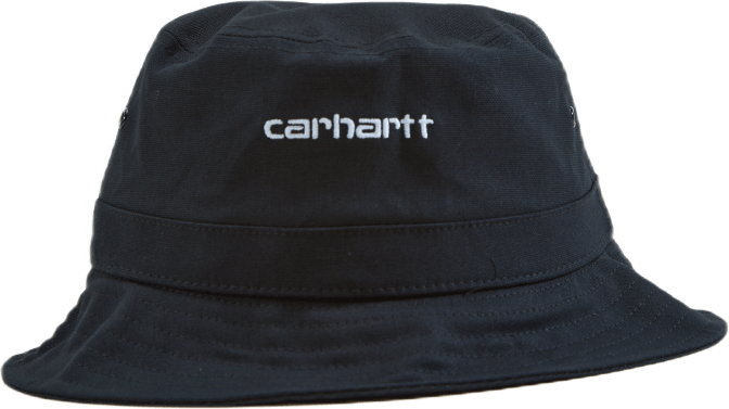 Script Bucket Hat Cotton Canva Black / White, Unisex, Odevy, Klobúky a čiapky, Čierna, M/L