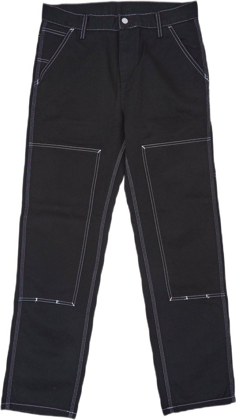 Double Front Pant Cotton Altad Black