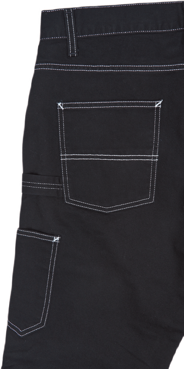 Double Front Pant Cotton Altad Black - Bild 4